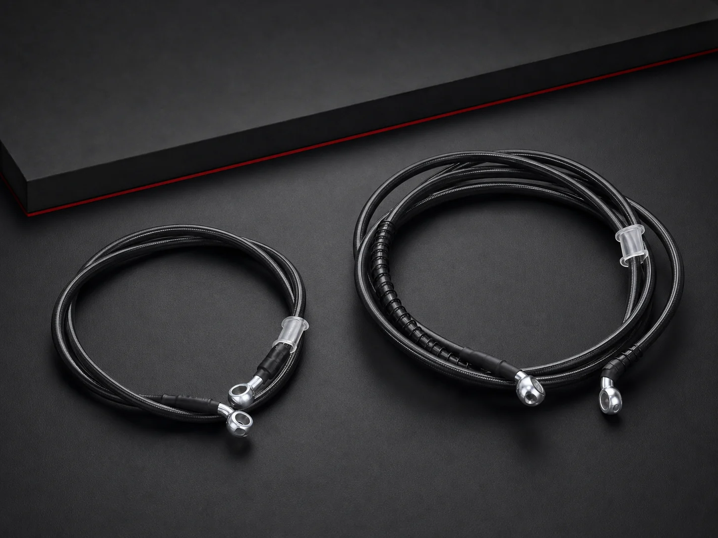 ChiZe M10 front and rear braided hydraulic brake line family